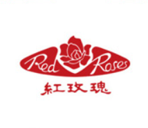 Red rose bone china