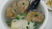 Fried tofu noodle soup