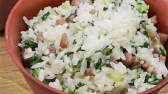 Rice with salted meat