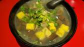 Duck blood vermicelli soup